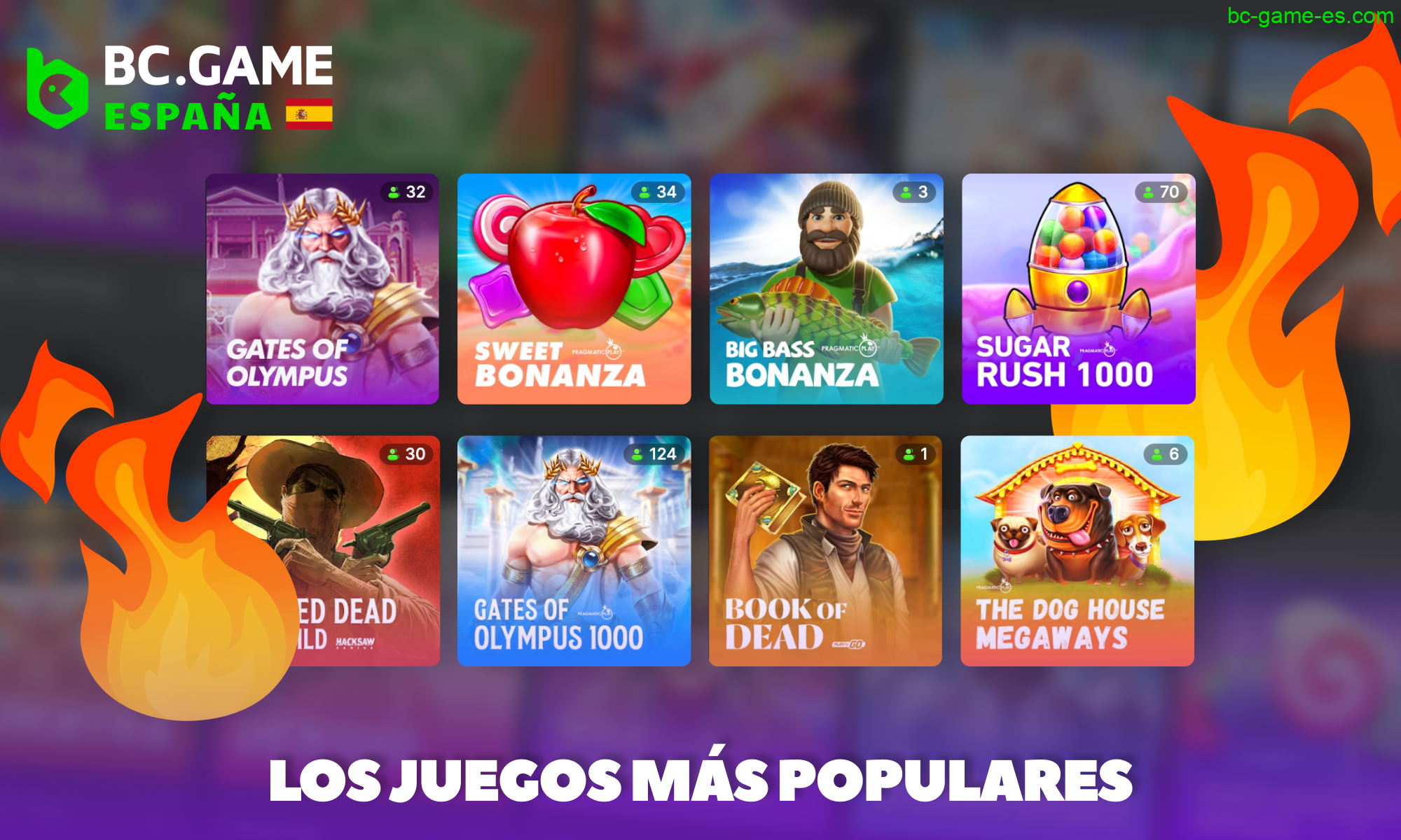 Sobre los juegos más populares de la plataforma BC Game en España