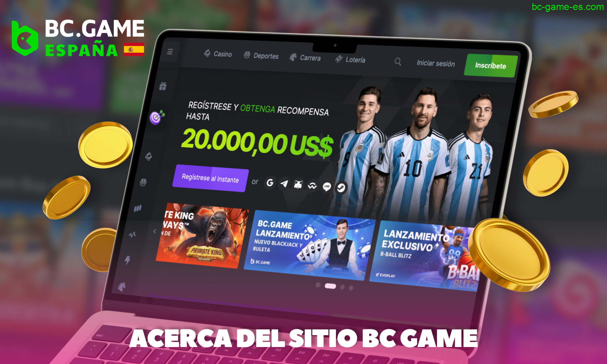 Acerca de BC Game Casino y plataforma de apuestas para jugadores de España