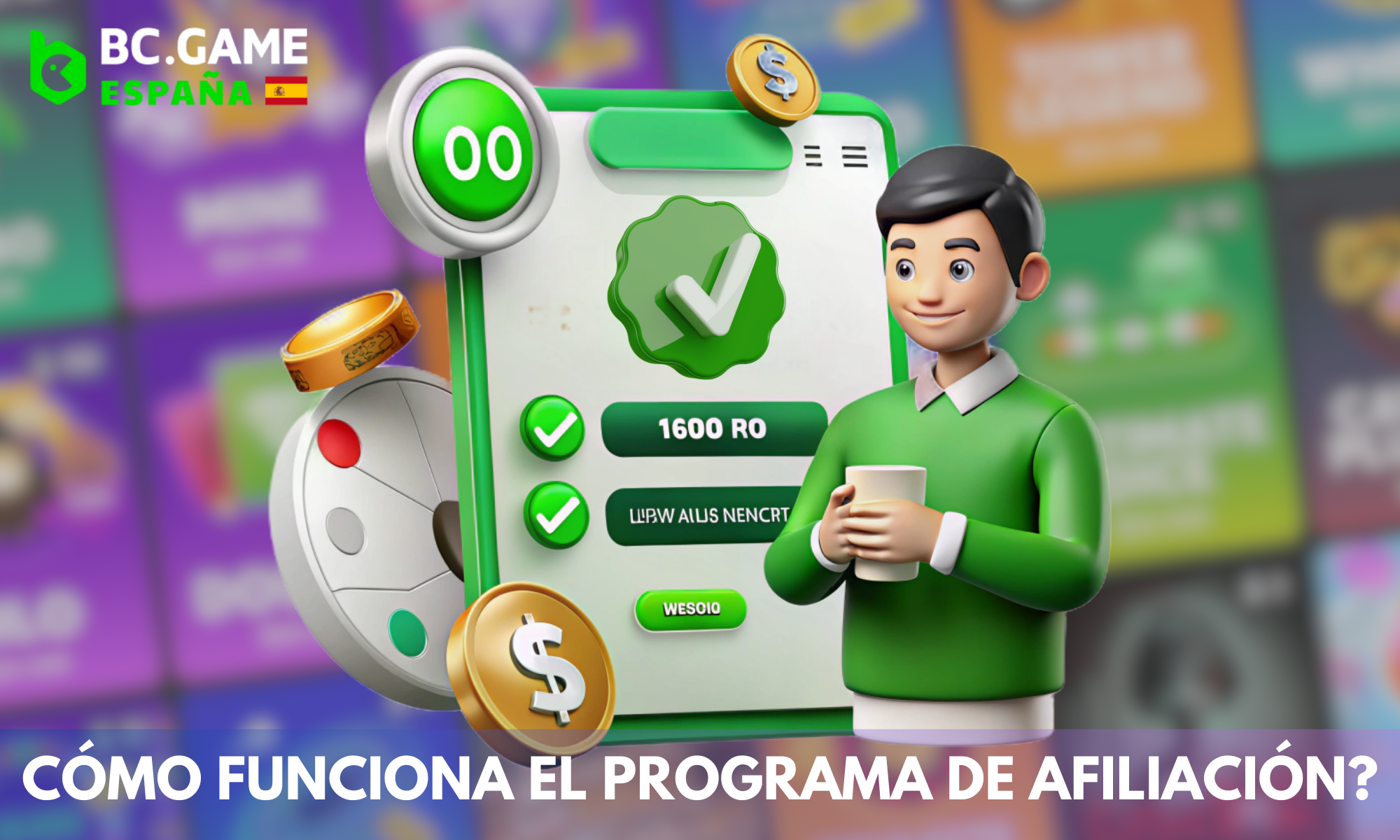 Más información sobre el funcionamiento del programa de afiliación de Bc game