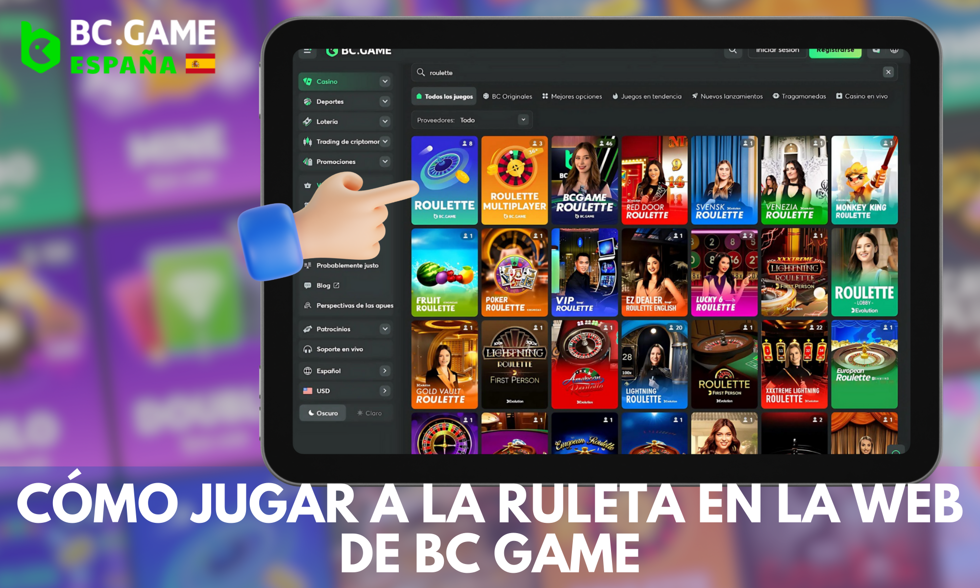 Pasos sencillos para empezar a jugar a la ruleta en el casino en línea BC Game