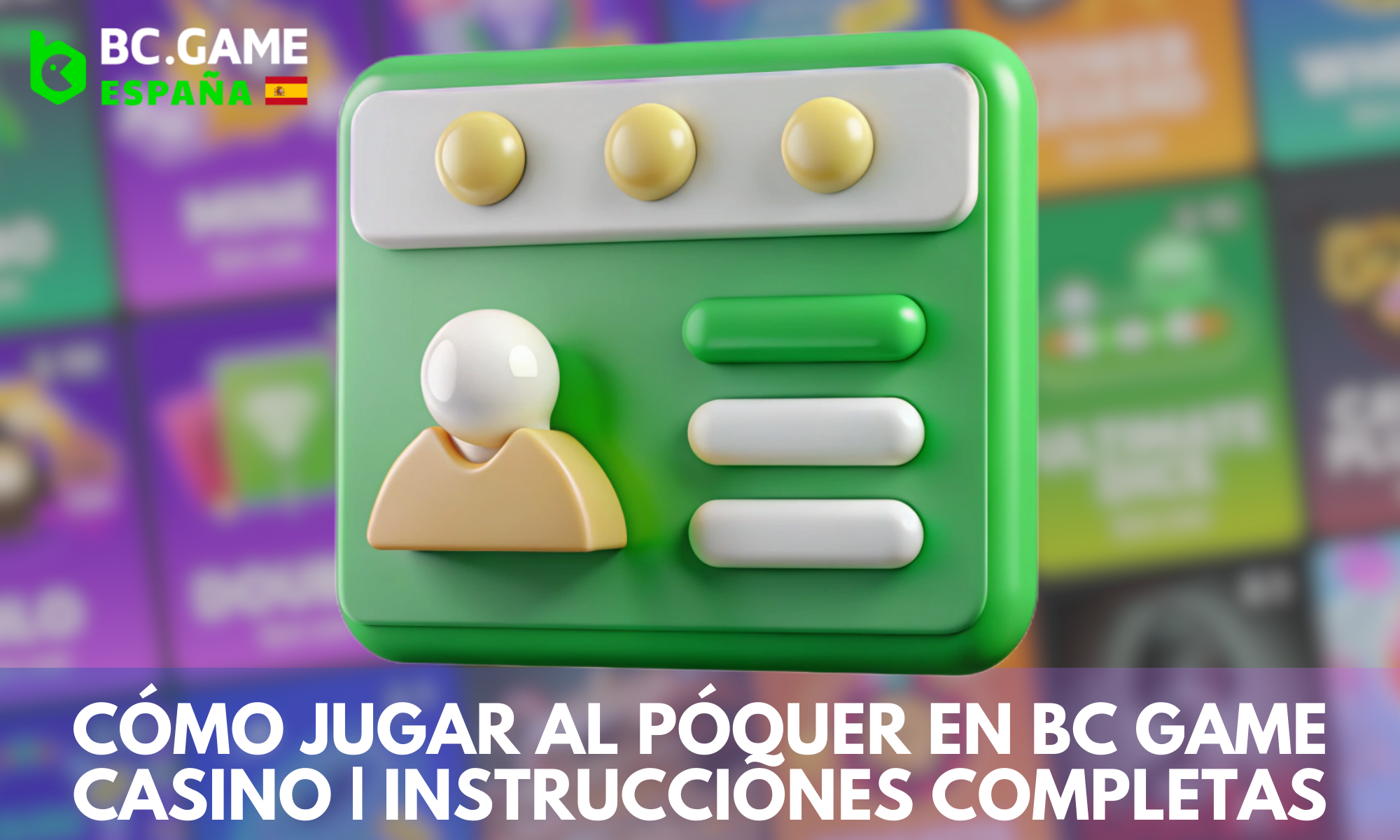 Instrucciones paso a paso para empezar a jugar al póquer en BC Game