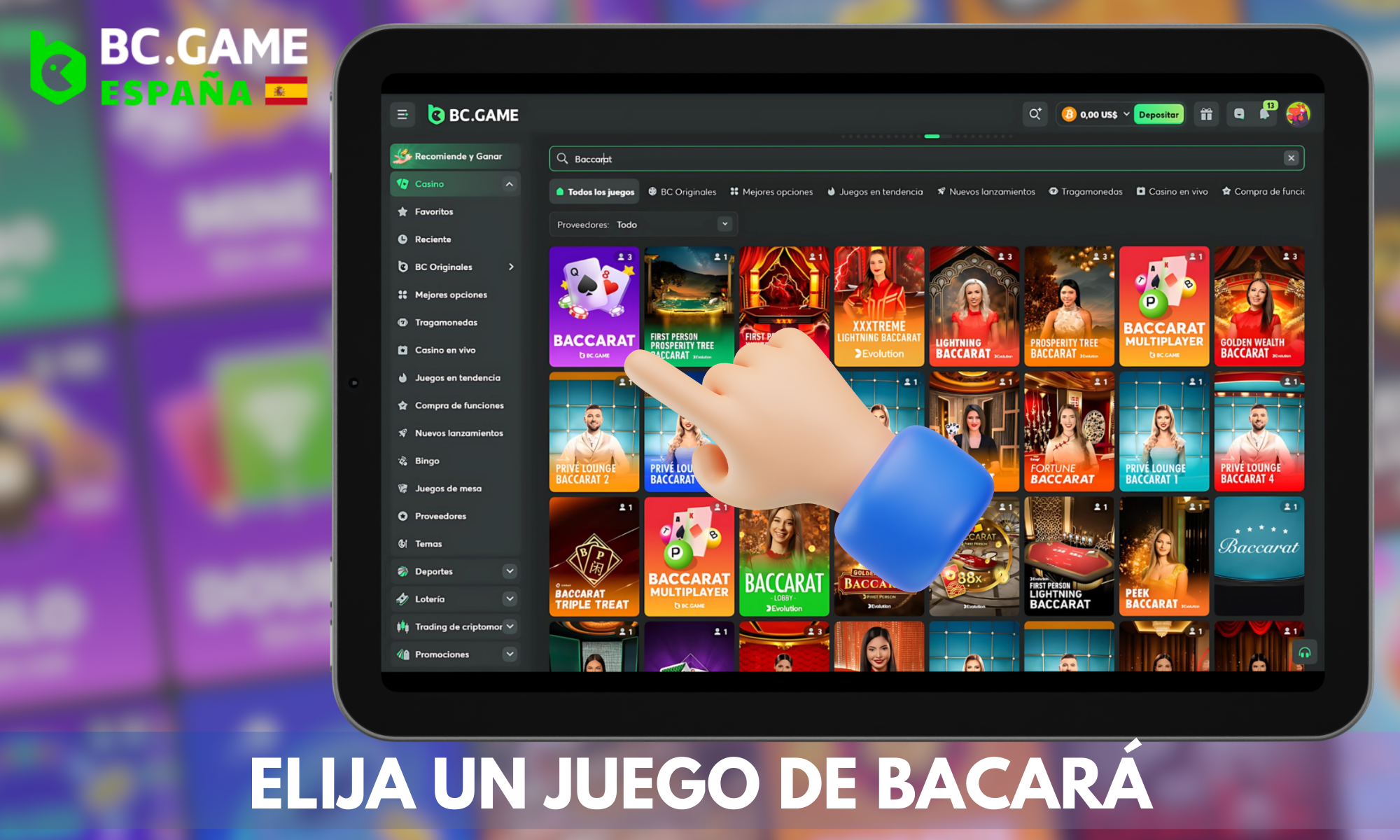 Si quieres jugar al baccarat, tienes que encontrar un juego