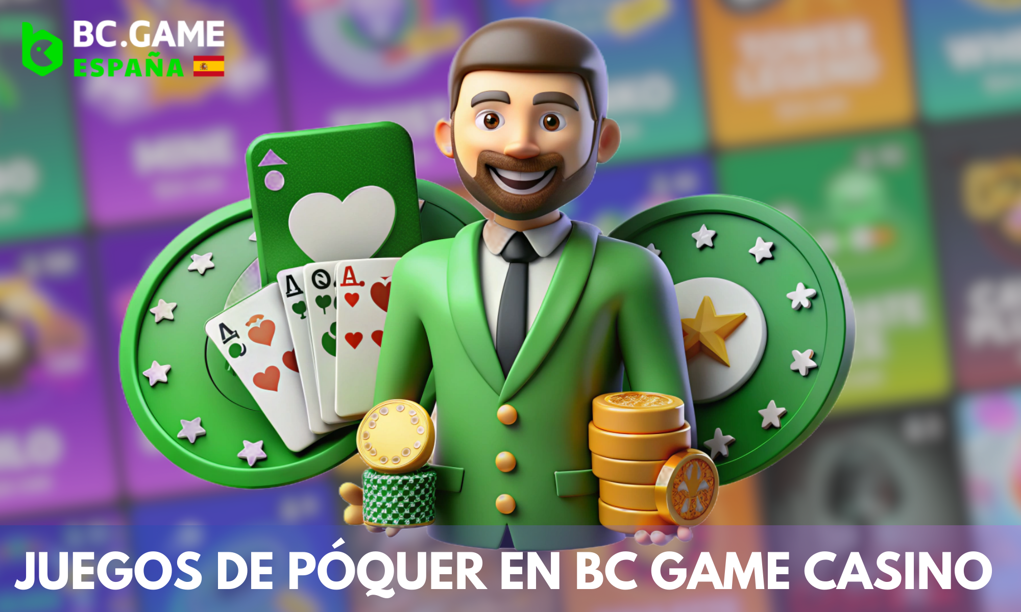 En BC Game, puedes disfrutar de más de 40 tipos diferentes de juegos de póquer