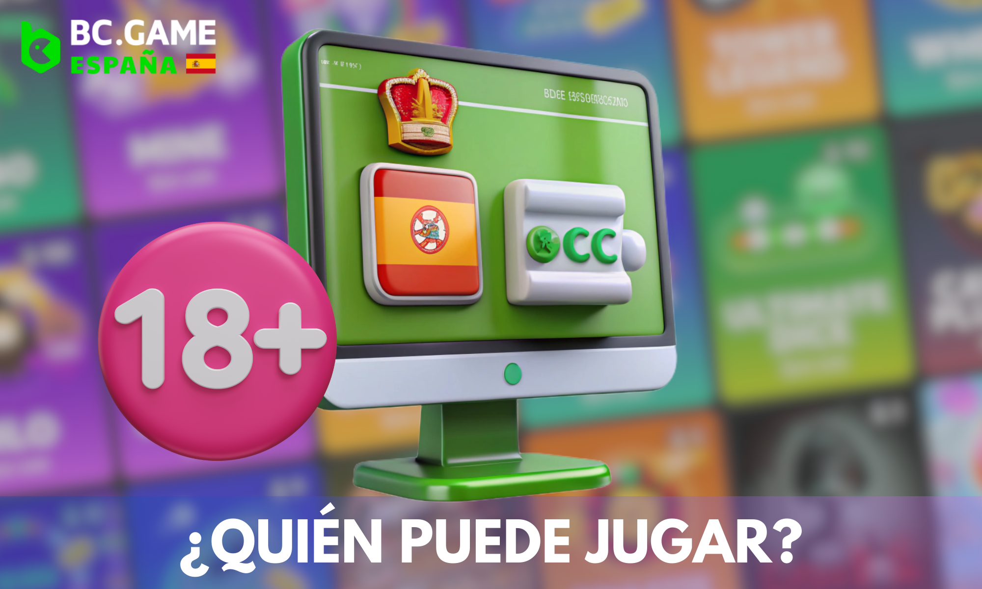 Sólo los adultos pueden jugar a BC.Game, y si está permitido por la ley